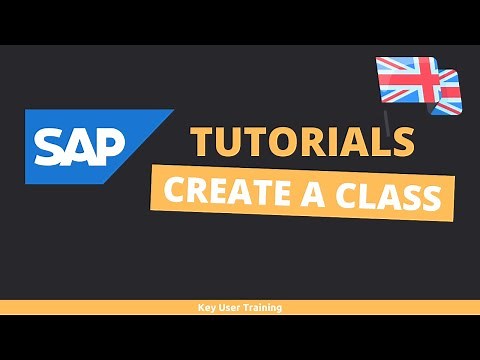 SAP CL01 - How to create a class ?