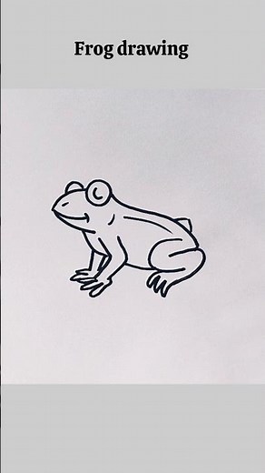 how to draw a frog easy step by step