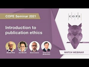Introduction to publication ethics