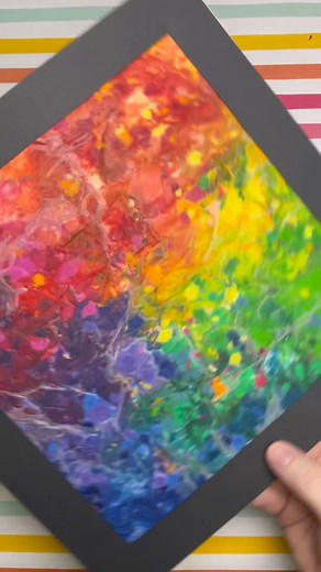 327K views · 4.1K reactions | Easy Melted Crayon Art for Kids | Fun &...