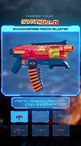💨 RAPID RELOAD 🎯 RAHHHH Check out the Nerf Loadout Shadowspeed Recon blaster 👀 | Nerf