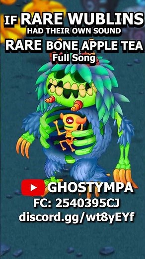 If RARE BONA PETITE had their OWN SOUND (Wublin Island) [My Singing Monsters] #shorts #animation