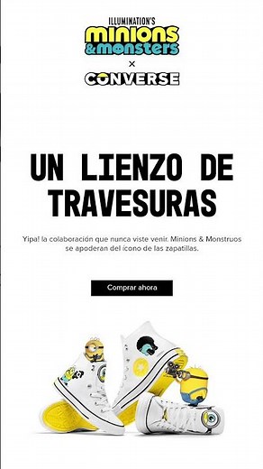 Minions x Converse ya está aquí 💛