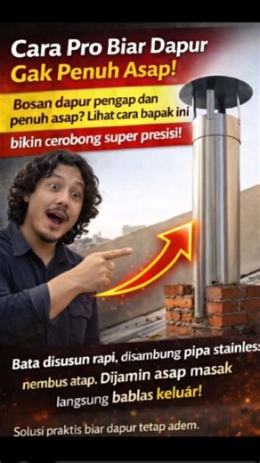 Cara pro atasi dapur penuh asap Tips sederhana manfaat luar biasa #reels #reaction #tips #tutorial #diy | Andika Jombang