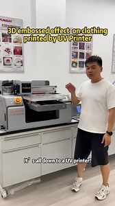 Amazing! This 3D embossed effect on clothing is actually printed by a UV printer! WhatsApp / Telegram: 86 17301784664 https://wa.me/8617301784664 ---------------- Line ID: funsunuv88 https://line.me/ti/p/1TeCbi_U0v ---------------- Email : tina@funsunsign.com ---------------- Website: www.funsunsign.com www.funsun-printer.com #uvprinter#uvdtfprinter#uvcrystalprinter#impresorauv#uvflatbedprinter#uvdtftransfer#phonecaseuvprinter#phonecaseprint#phonecaseprinting#uvprinterprice#impresorauvdtffunsun#