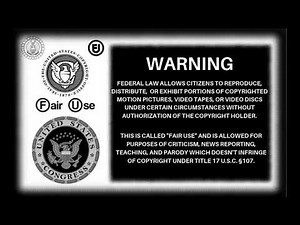 Fair Use Disclaimer - Copyright Disclaimer Warning with sound
