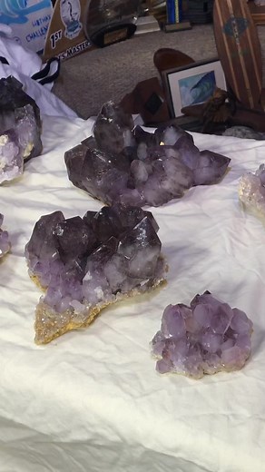 Large amethyst clusters found from the “Top 5” pocket at private location, Purple 💜 Mine in South Carolina. | The Crystal Collector