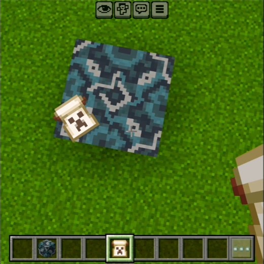 Creeper Banner Pattern Block In Minecraft🔥 #minecraft #gaming #shortsfeed #shorts #ytshorts