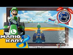 Mariokart Luigi 2 Minute Action Toothbrush timer with Music