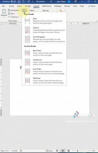 How to set Landscape Orientation with columns in MS word? #msword #mswordtutorial #viral #mswordtips #fypシ゚viral #microsofword #mswordtipsandtricks #laptop