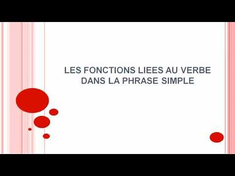Fonctions liées au verbe