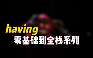 having - 《Python零基础到全栈系列课程》