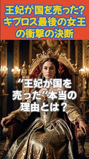 王妃が国を売った?キプロス最後の女王の衝撃の決断#カタリーナコルナーロ#最後の女王#キプロス王国#歴史の真実#衝撃の決断#CatherineCornaro#LastQueen