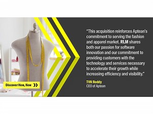 Aptean Expands Its Software Solutions for the Fashion and Apparel Industry with the Acquisition of RLM Apparel Software Systems