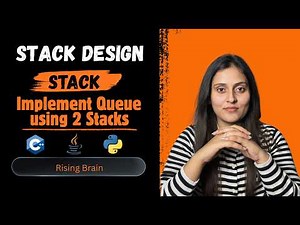 Implement Stack using Queues | Push vs Pop Expensive | Full Interview Explanation | Python Java C++