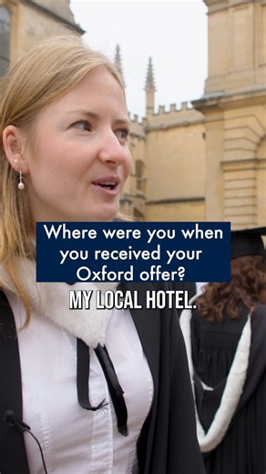 ✅ On the beach ✅ Working at a clinic ✅ Lying on the floor Whatever the situation, receiving an offer from Oxford is always unforgettable. 🥰 #OxfordGraduate #ResultsDay | University of Oxford
