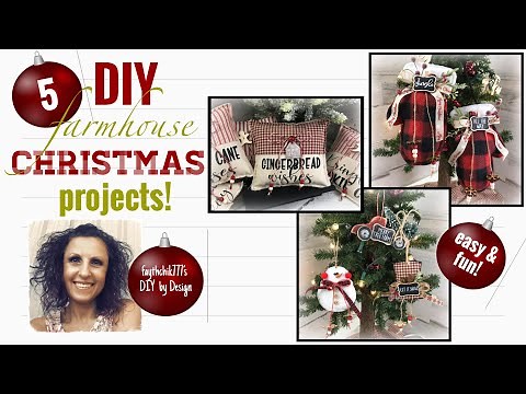 DIY Farmhouse Christmas Decor | DIY DollarTree Christmas Crafts | DIY Christmas Crafts 2021
