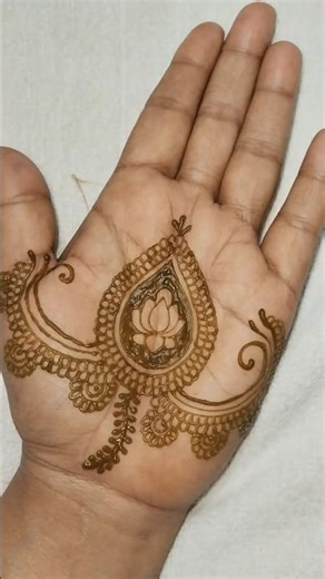 Royal Lotus Motif Mehndi#LotusMehndi #HennaArt #SimpleMehndi#shorts#viralsong