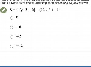Simplify:  |3 - 6| - (12 ÷ 6   1)²... | Filo