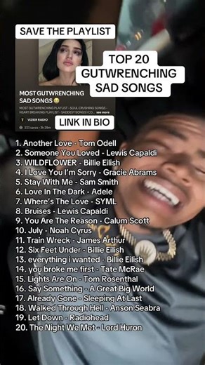 Sad Songs - What should I add?? #songrecommendations #playlist #gutwrenching #sadgirl #billieeilish