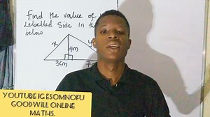 1.7K views · 20 reactions | Application of Pythagoras theorem. Please, kindly watch and share my post on Facebook . Esomnofu Online MATH Tambuwal Maths Class Esomnofu Goodwill Maths Class | Maths with Esomnofu. | Facebook