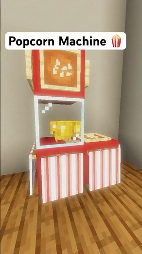 Popcorn machine tutorial in Minecraft #shorts