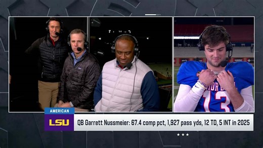 Garrett Nussmeier joins for an exclusive interview at 2026 Senior Bowl practice | 'The Insiders'