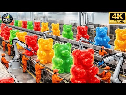 How Gummy Bears Are Produced | Made Explained | Inside a Modern Candy Factory (Full Process)