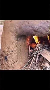 Mud Stove Is Finally Completed | Traditional Wood-Fired Clay Stove Build #fireboxstove