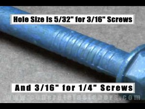 Tapcons for Attaching a Fence to Concrete