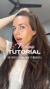 The perfect glowy skin no makeup makeup tutorial 😍🤌🏼#makeuptutorial #glowyskin #glowymakeup