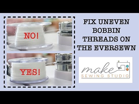 Why is my bobbin winding unevenly? Learn how to adjust your machine in this one minute video!