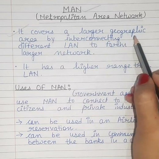 MAN | Metropolitan Area Network | Types Of Computer Networks | #shorts #youtubeshorts