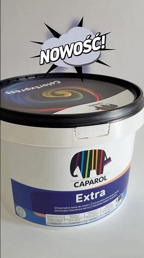 Nowość! Farba Caparol EXTRA - uniwersalna farba do ścian i sufitów! EXTRA BIAŁA, EXTRA MATOWA!