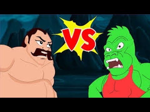 Sumo Man VS Hulk Gorilla Finger Family Collection Unknown Source Finger Family