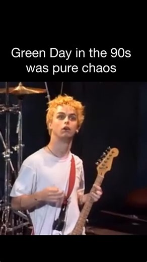 Rock Music on Instagram: "The barking? 😭😂 Green Day in the 1990s was a cultural spark that helped drag punk rock out of the underground and into the mainstream without losing its raw, messy heart. After grinding through the Bay Area punk scene, the trio — Billie Joe Armstrong, Mike Dirnt, and Tré Cool — exploded with Dookie in 1994. Fueled by hyper-catchy riffs, shouted hooks, and restless teenage angst, the album became a defining soundtrack of the decade. Songs like “Basket Case,” “Longview,