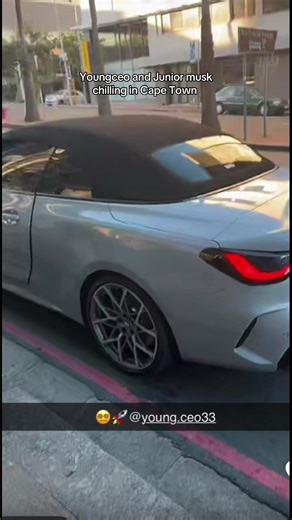 Young CEO and Junior Musk Relax in Cape Town