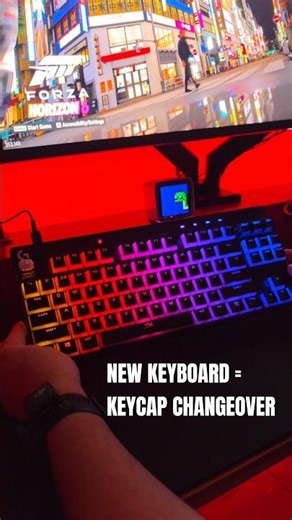 New Board, Fresh Feeling, Sound tests.. doesnt get better than this gamers. #keyboard #gaming #forza