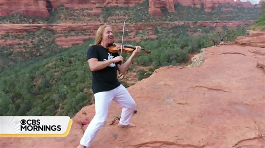 Known as “Fiddler on the Rock,” musician Tyler Carson turned to the violin after being diagnosed with a neurological condition: “It became my voice.” After that unexpected turn, he was drawn to the inspiring and spiritual landscape of beauty, hope and healing in Sedona, Arizona. | CBS Mornings