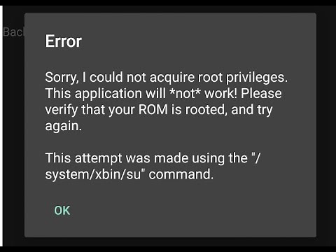 [FIX] Titanium Backup error "sorry, i could not acquire root privileges"
