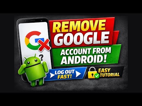 How to Remove Google Account From Android | How to Logout Google Account From Android (Easily)