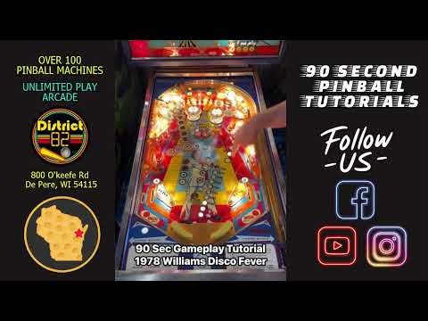 90 Second Pinball Tutorials - Williams Disco Fever Pinball Machine