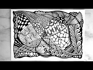 Zentangles for beginners , zentangle patterns tutorial
