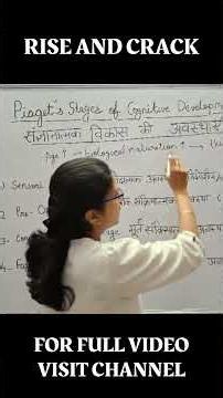 Piaget's Stages of Cognitive Development