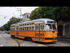 PCC Streetcars in the Streets of San Francisco