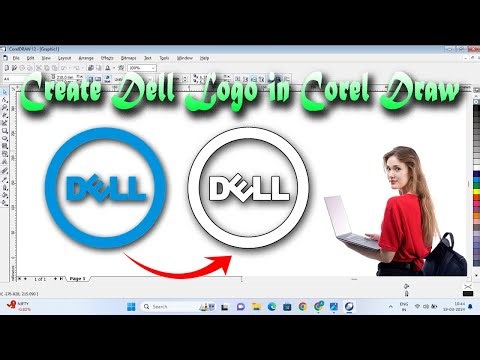 how to make dell logo in coreldraw | Corel draw hindi Tutorials | Basic Tools in Corel Draw | Dell