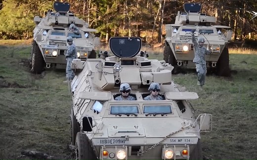 【坦克战车】- 美军卫士：M1117轻型轮式装甲车_哔哩哔哩_bilibili