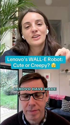 Lenovo's WALL-E Robot: Cute or Creepy? 🫣