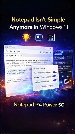 Windows 11 Notepad Just Got AI 🤖✍️ | Microsoft’s Biggest Notepad Upgrade Ever