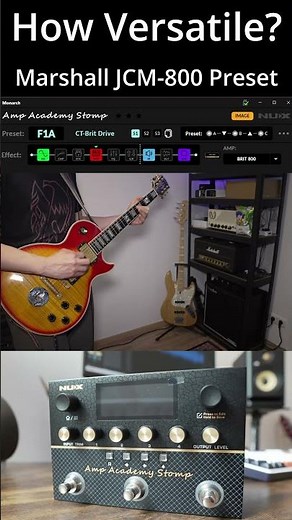 NUX Amp Academy Stomp - Super Versatile Guitar Amp Modeler